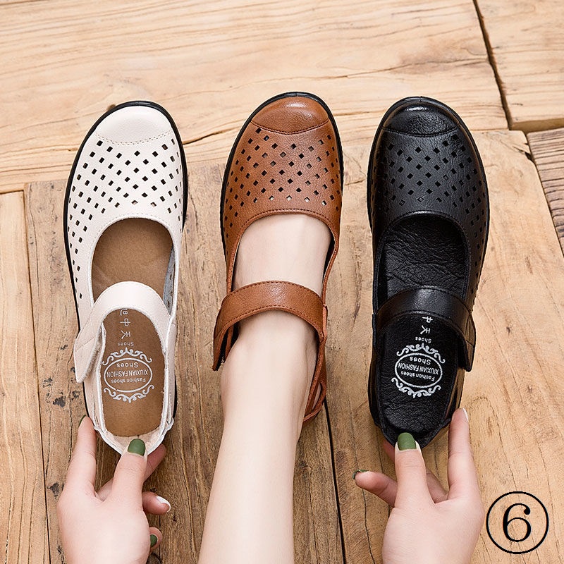 Giày Sandal Đế Mềm Chống Trượt Thời Trang Cho Phụ Nữ Trung Niên