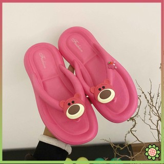 Dép gấu dâu Dép xỏ ngón hoạt hình nữ