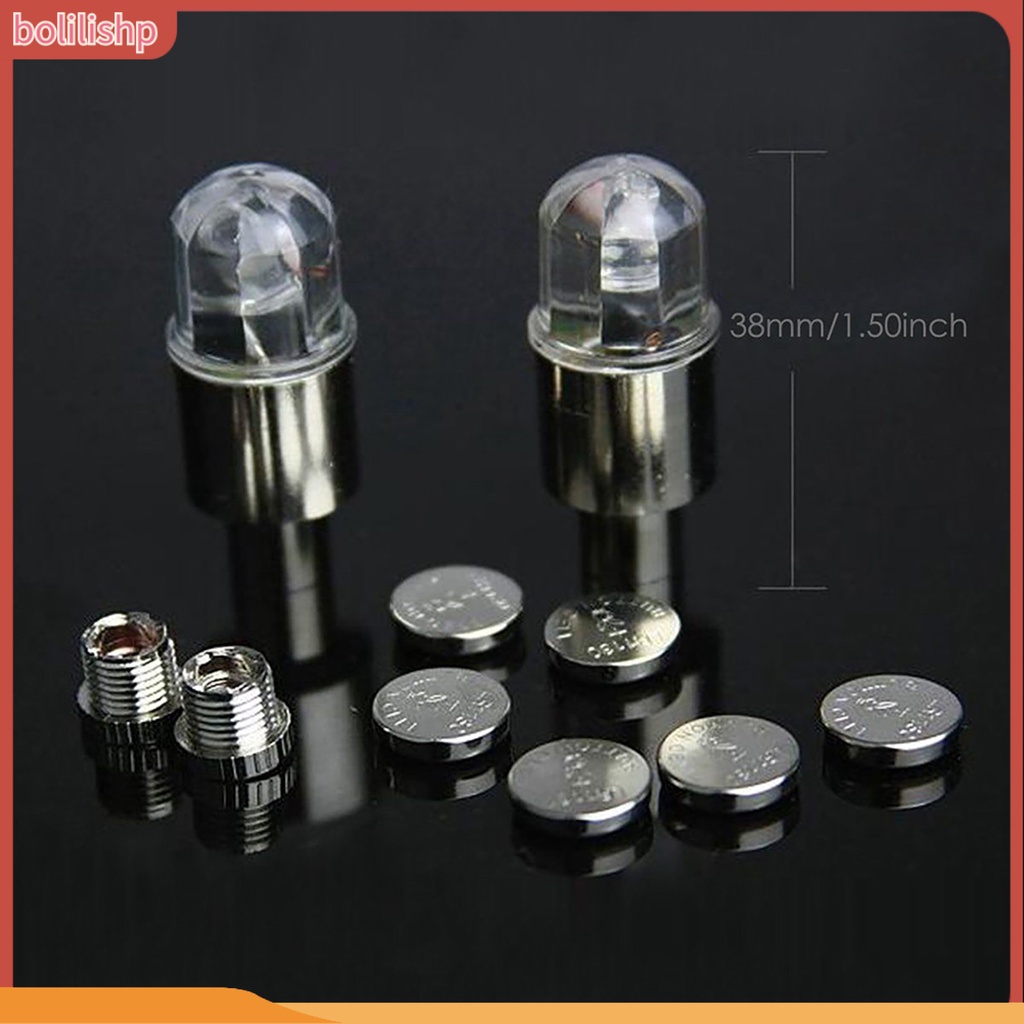 Đèn gắn nắp van bánh xe đạp xe máy LED tiện lợi