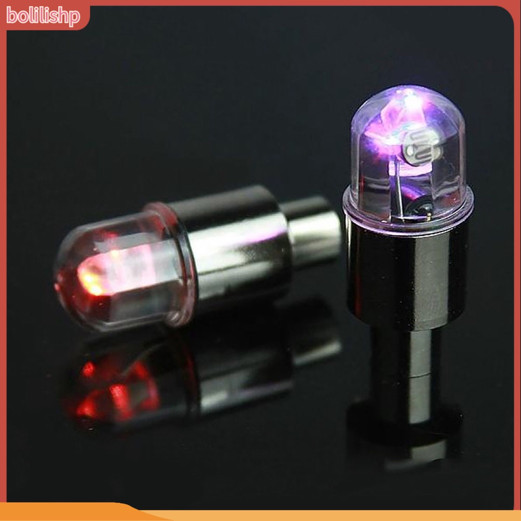 Đèn gắn nắp van bánh xe đạp xe máy LED tiện lợi