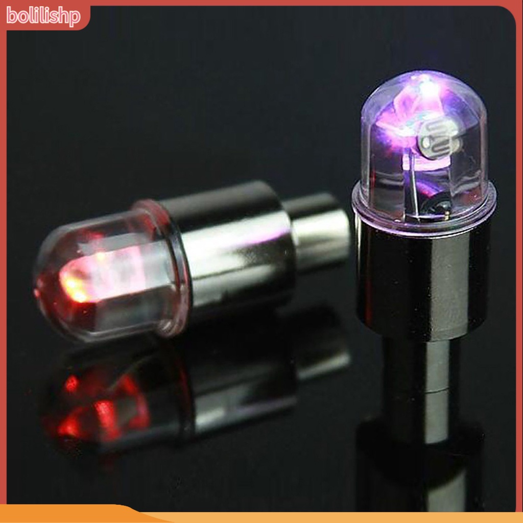 Đèn gắn nắp van bánh xe đạp xe máy LED tiện lợi