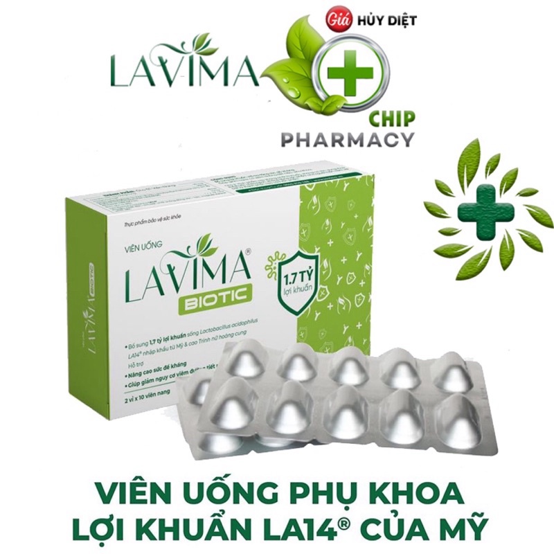 Lavima Biotic men vi sinh viên uống cho phụ nữ CHÍNH HÃNG