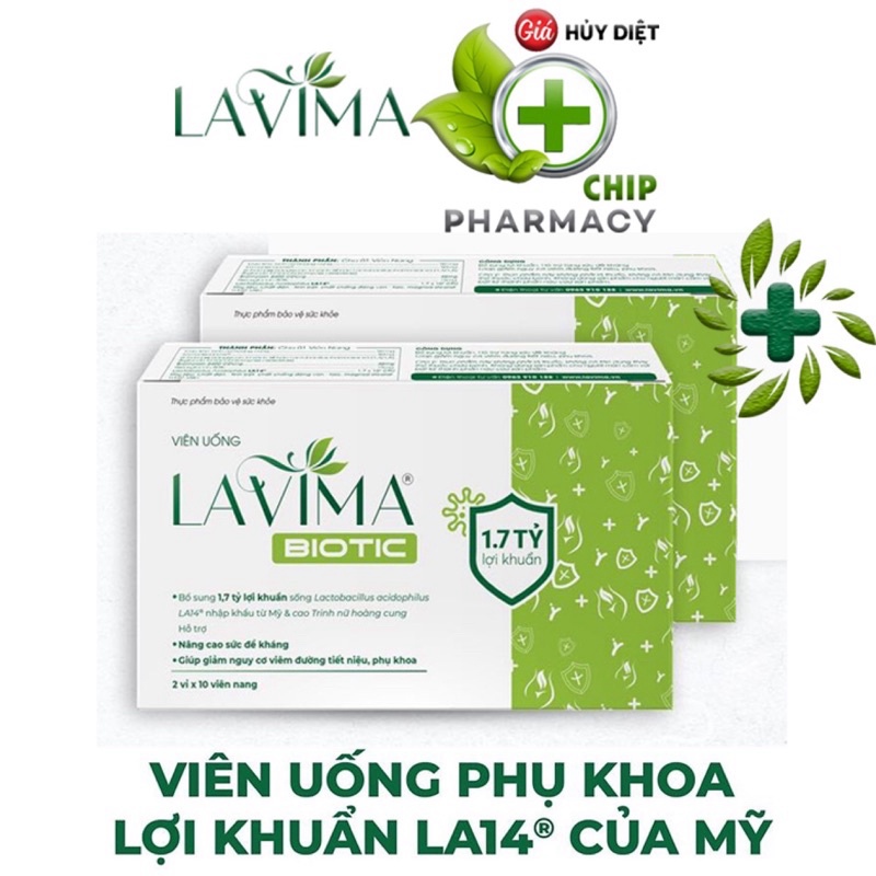 Lavima Biotic men vi sinh viên uống cho phụ nữ CHÍNH HÃNG