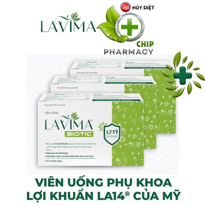 Lavima Biotic men vi sinh viên uống cho phụ nữ CHÍNH HÃNG