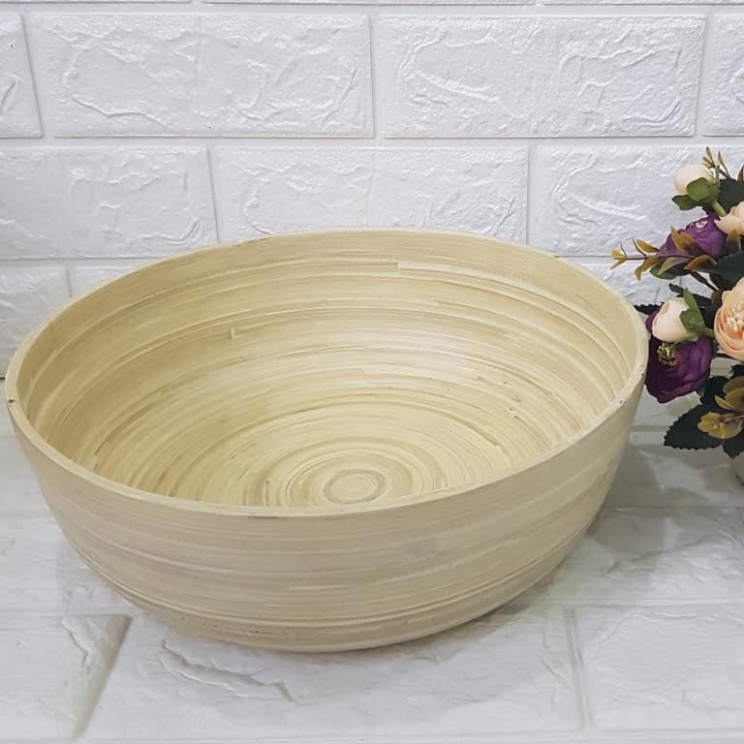 Chậu Tre Ngâm Chân, ngâm tay, làm Nail - Spa Chậu Tre Gội Đầu Dưỡng Sinh Thảo Dược Size 30cm