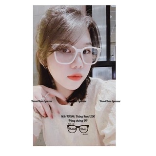 Gọng Kính Cận Nữ Vuông Chữ Nhật Càng Thép Chống Lóa TT004 - THANHTHAO EYEWEAR