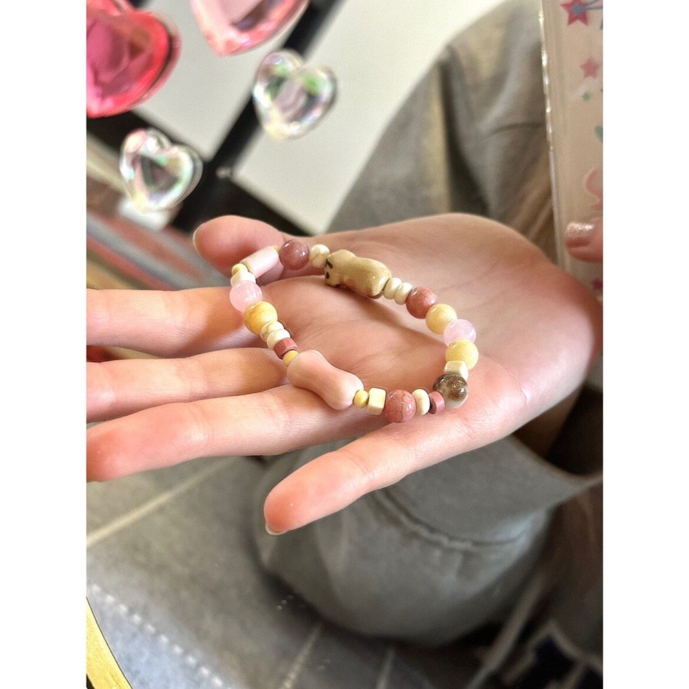 Vòng Đeo Tay Xỏ Hạt Thủ Công Dễ Thương Thời Trang Mùa Hè Cho Bạn Gái