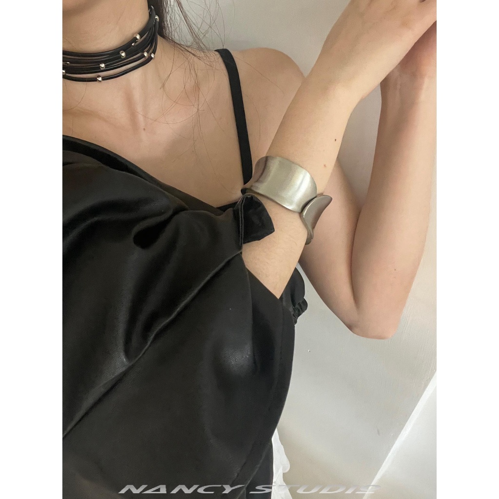 Vòng Đeo Cánh Tay Thiết Kế Mặt Nhám Phong Cách Retro Đơn Giản Dễ Phối Đồ