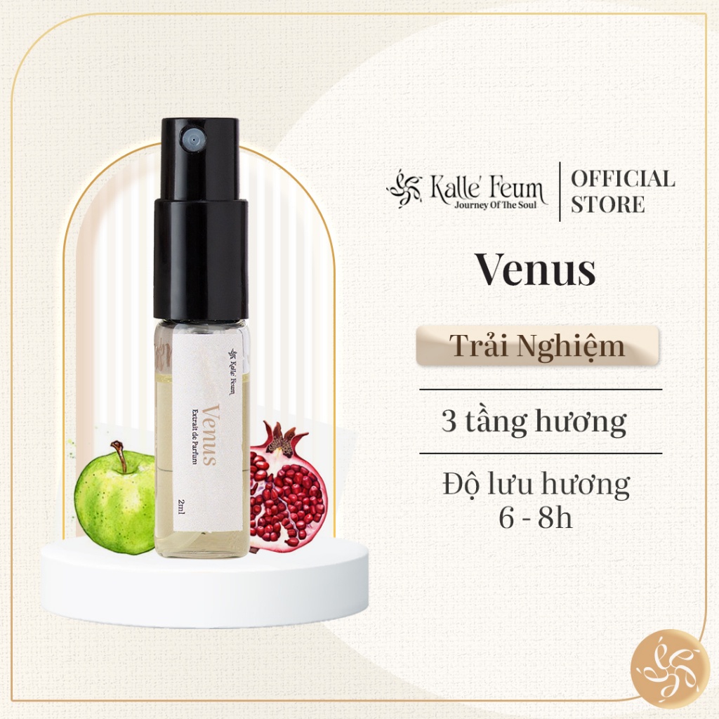 Nước Hoa Nữ VENUS Đáng Yêu Dạng Xịt Vial 2ml | Kalle' Feum