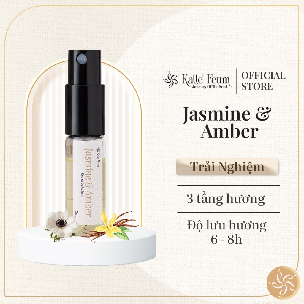 Nước Hoa Nữ JASMINE & AMBER Gợi Cảm Dạng Xịt Vial 2ml | Kalle' Feum