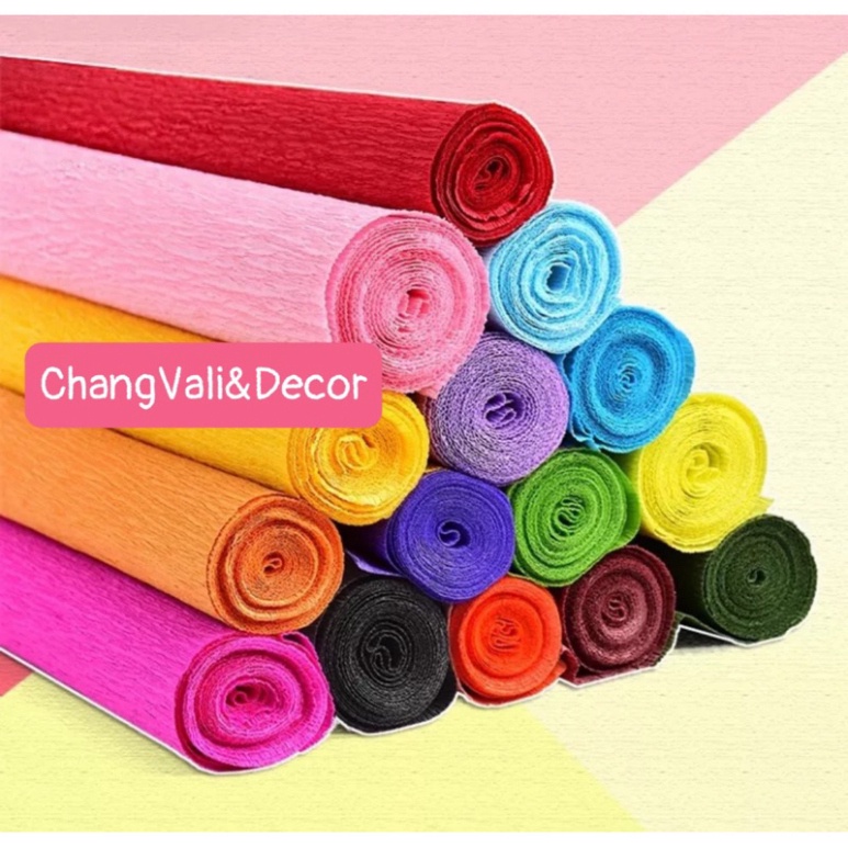 Sỉ cuộn giấy nhún,giấy nhăn làm hoa,phụ kiện trang trí