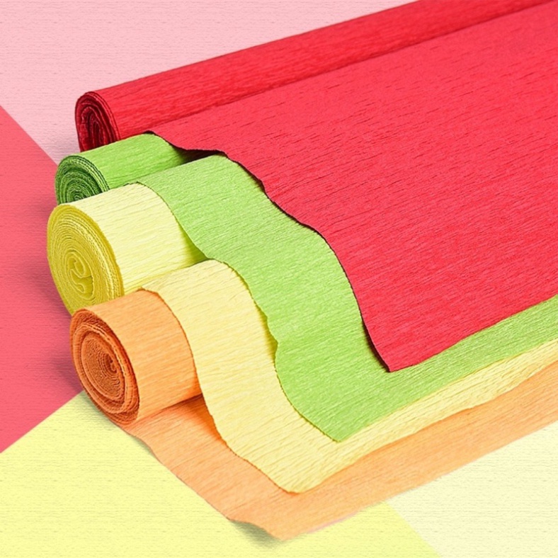 Sỉ cuộn giấy nhún,giấy nhăn làm hoa,phụ kiện trang trí