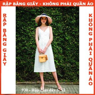 Rập giấy A0 mã 930 - đầm dây