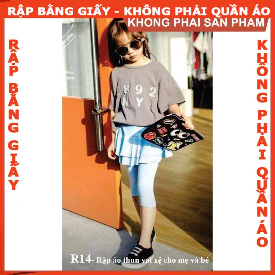 Rập giấy áo thun mã R14 (BẢN VẼ)