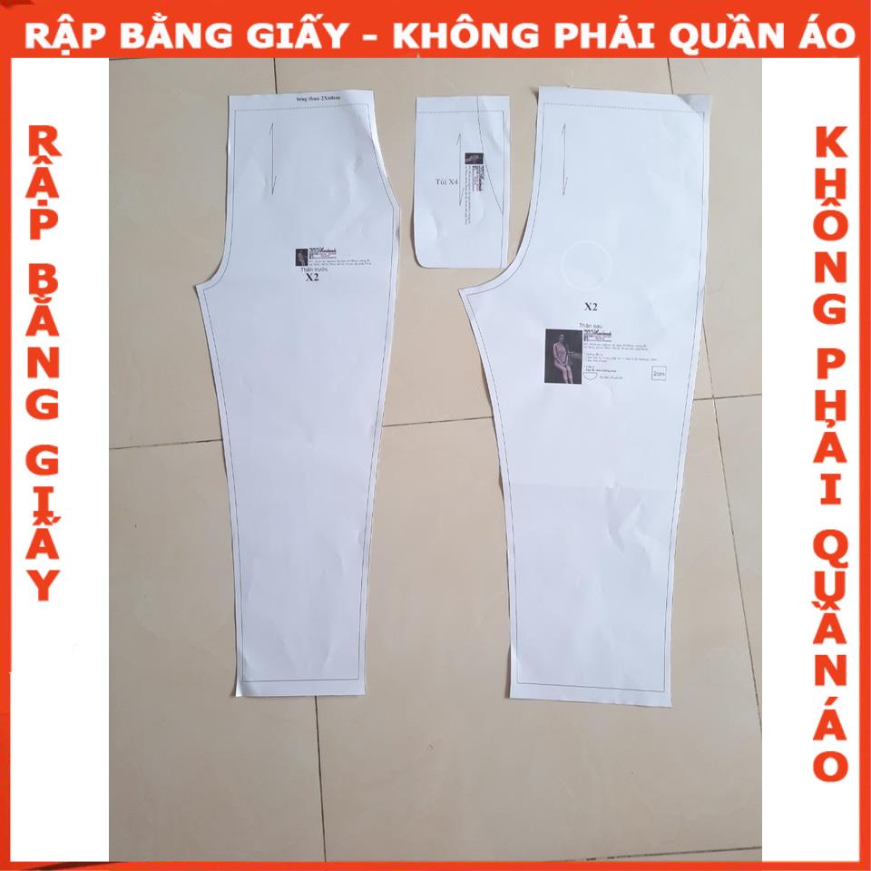 Rập giấy A0 quần suông mã 1366