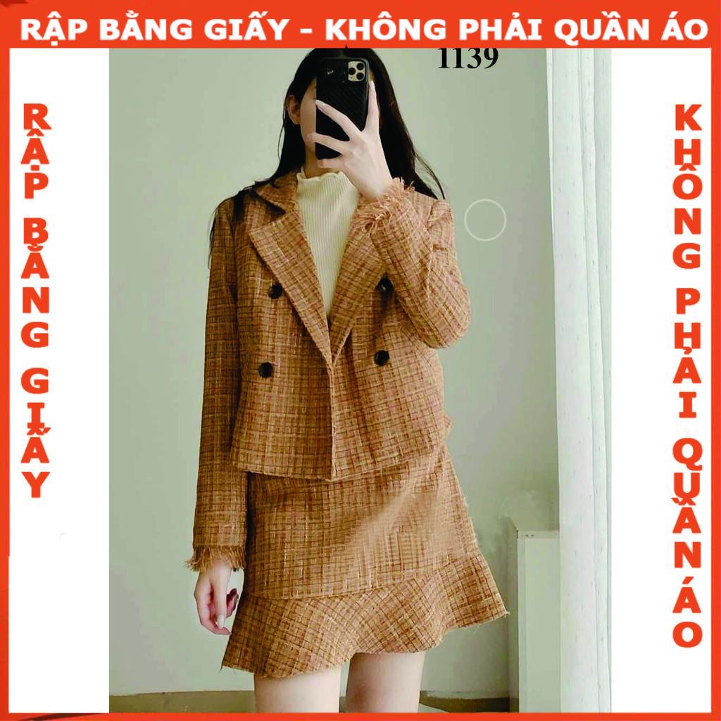 Rập áo vest lửng dáng suông 1 lớp 1139- giấy A0 (BẢN VẼ)