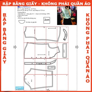 Rập áo sơ mi - Rập giấy A0 mã 202 (BẢN VẼ)
