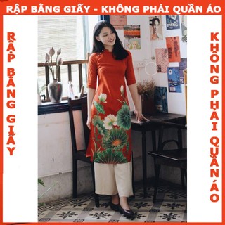 Rập giấy A0 may bộ áo dài mã AD21( áo + quần)