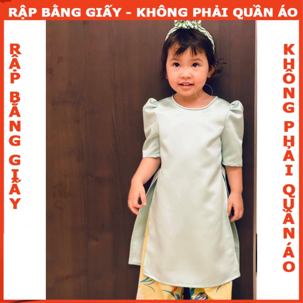 Rập bộ áo dài bé Ad06 - giấy A0