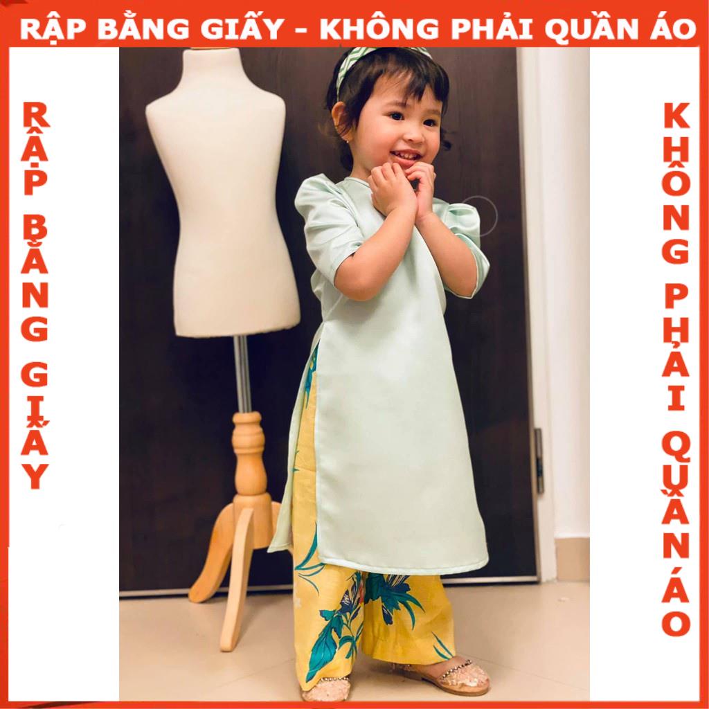 Rập bộ áo dài bé Ad06 - giấy A0