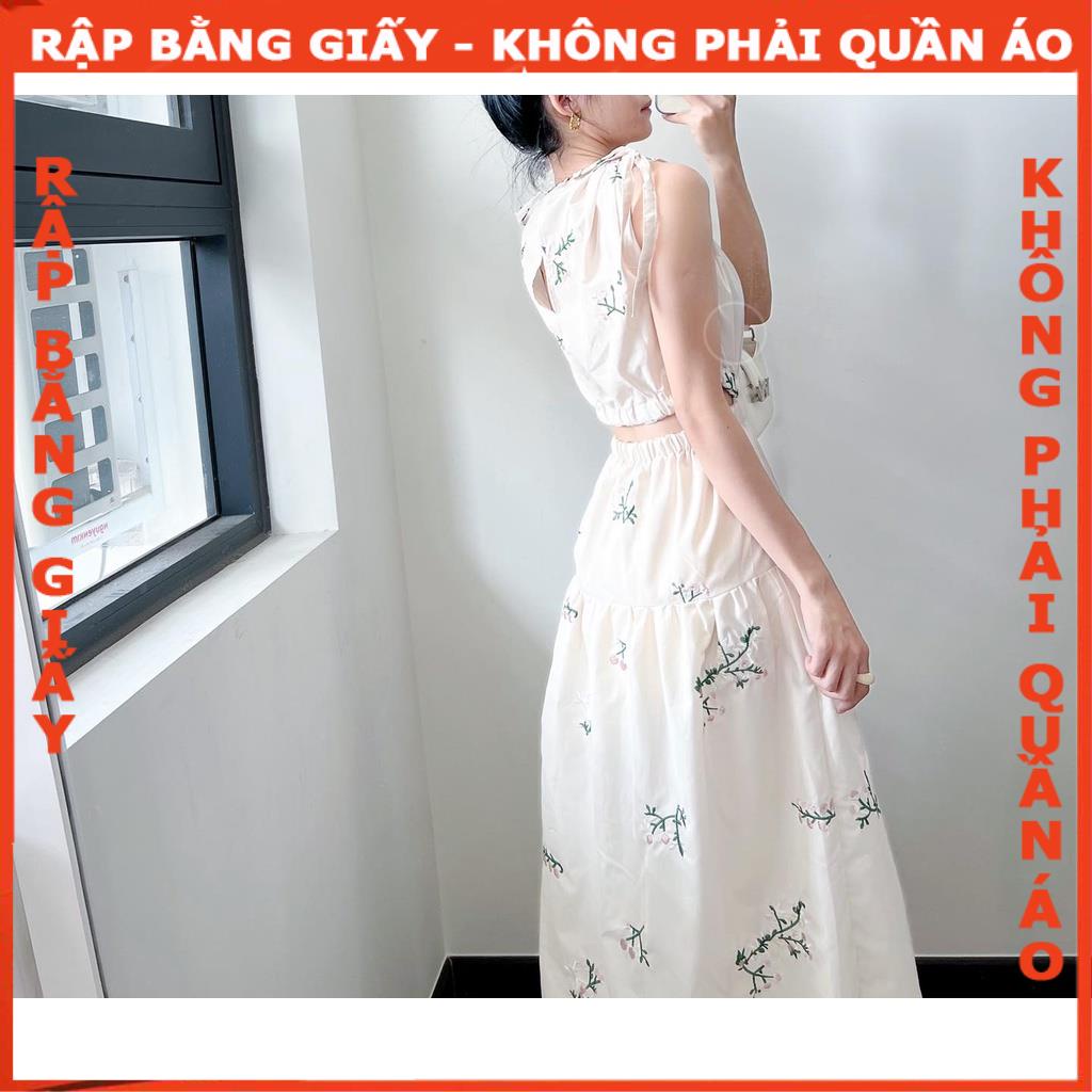 Rập giấy đầm nhún thun eo mã 63 - Bản vẽ chứ không phải quần áo