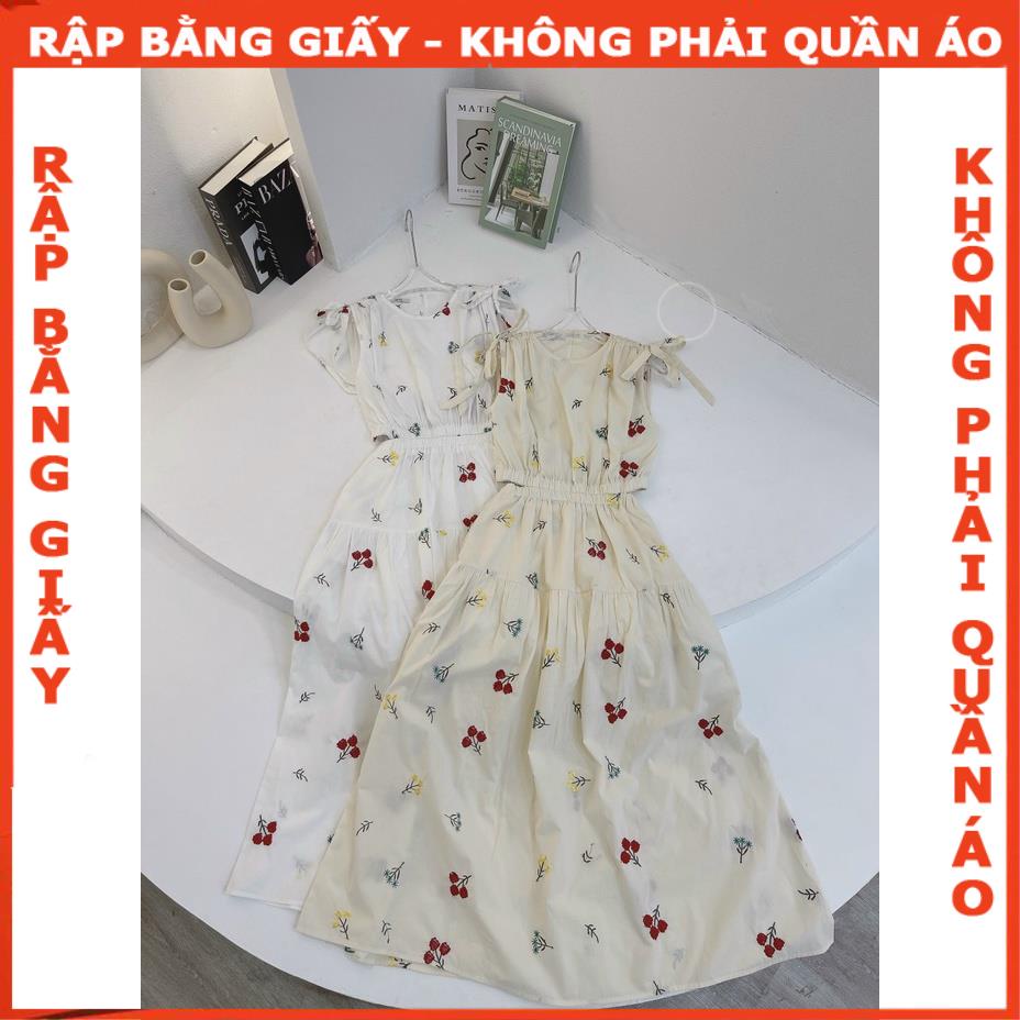 Rập giấy đầm nhún thun eo mã 63 - Bản vẽ chứ không phải quần áo