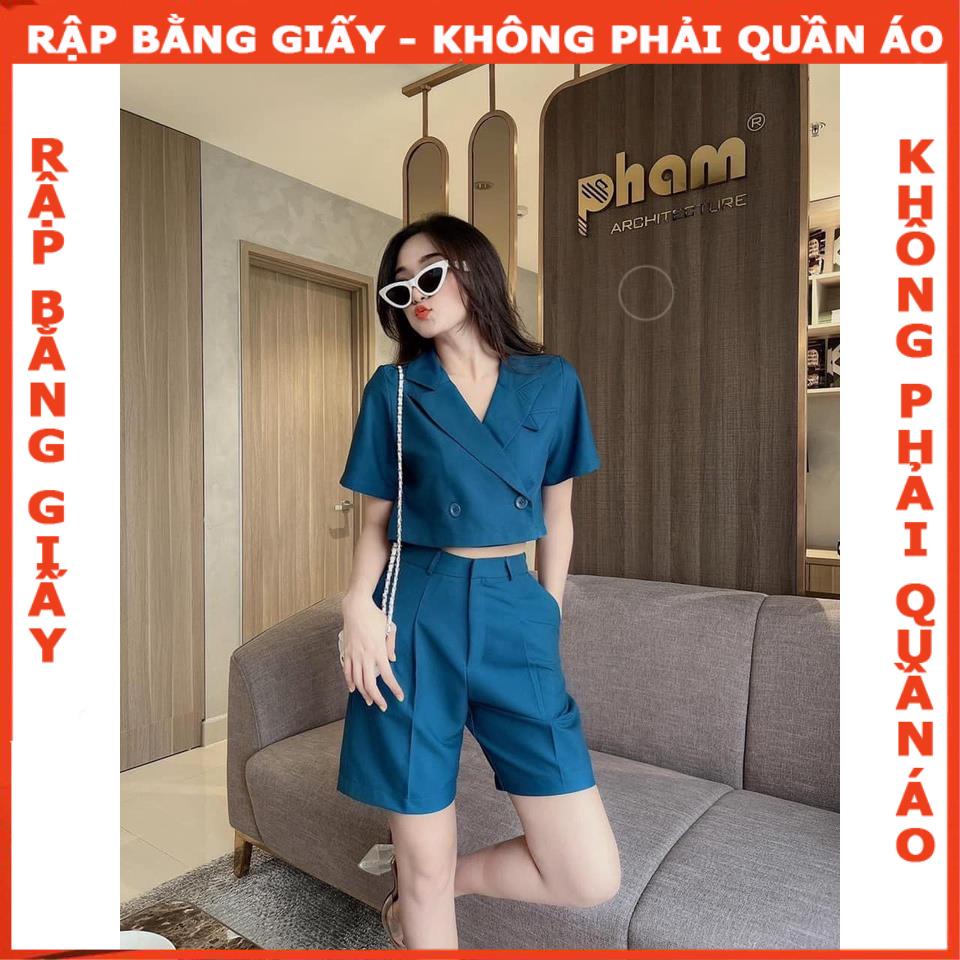 Rập giấy bộ short mã 1637 - BẢn vẽ
