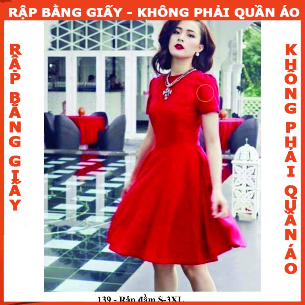 Rập giấy đầm xòe mã 139 (BẢN VẼ)