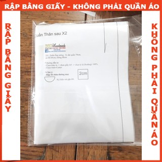 Rập giấy A0 quần loe dây kéo bên hông mã 1102