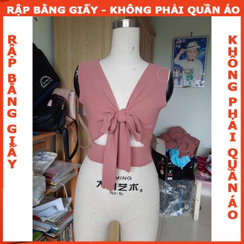 Rập đầm thắt nơ trước ngực - Rập giấy 1026