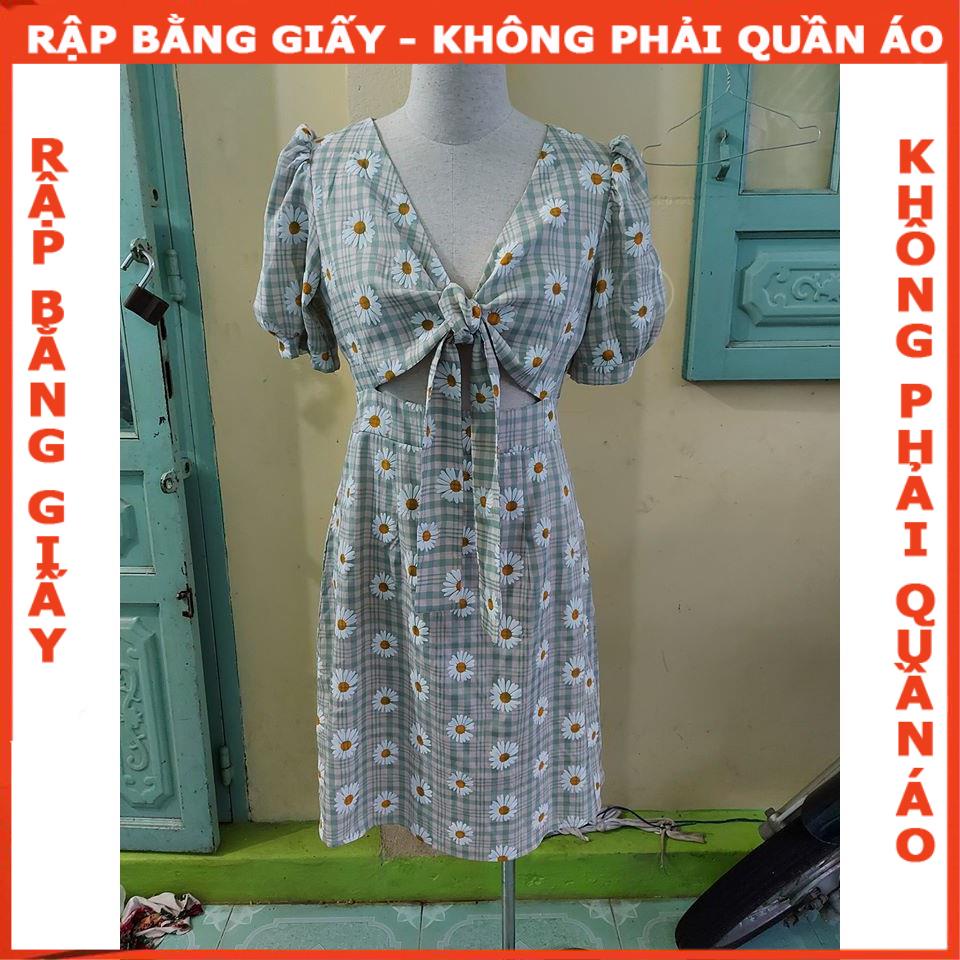 Rập đầm thắt nơ trước ngực - Rập giấy 1026