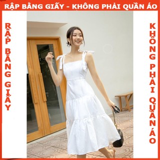 Rập giấy A0 mã 1646 - đầm dây xòe