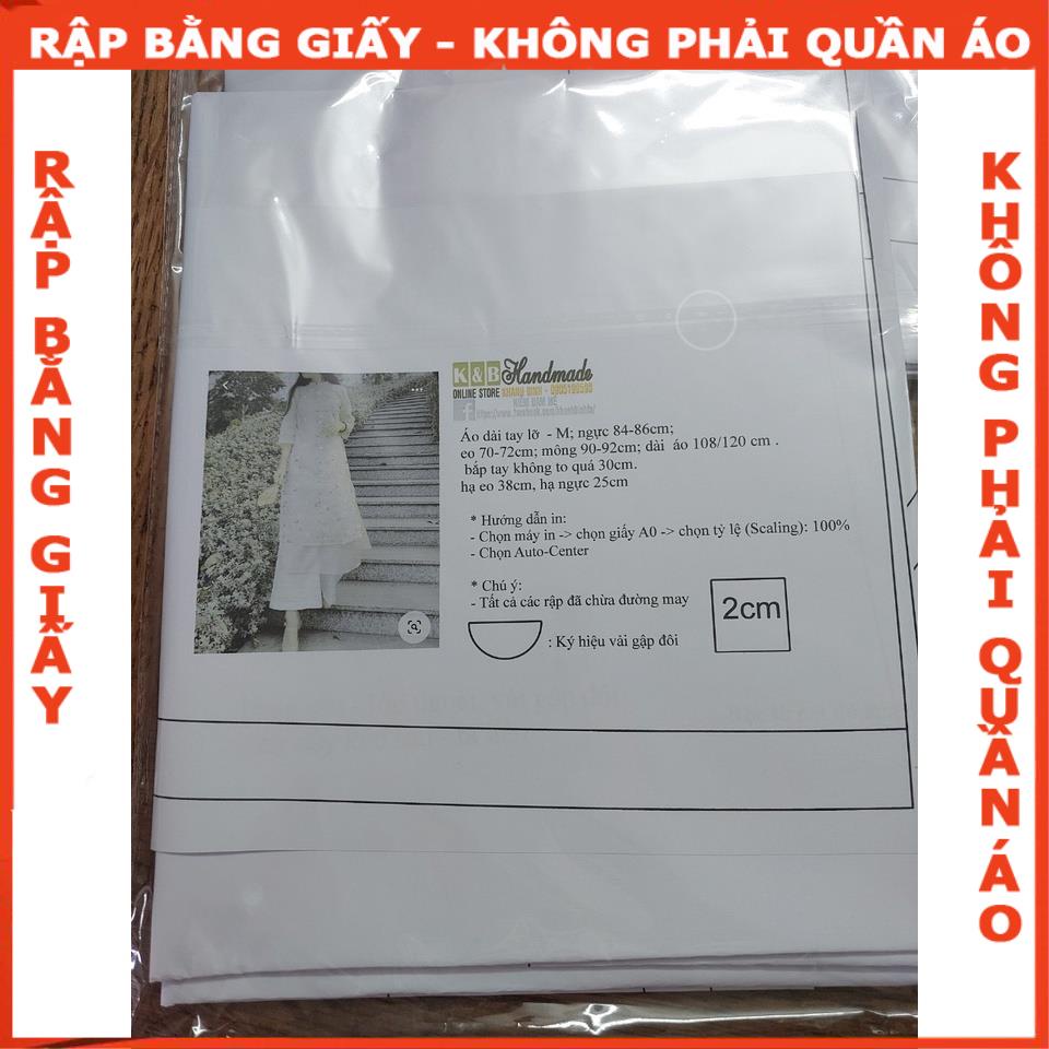 Rập giấy may bộ áo dài mã AD13