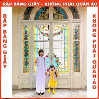 Rập giấy A0 may áo dài học sinh AD08 ( áo + quần)