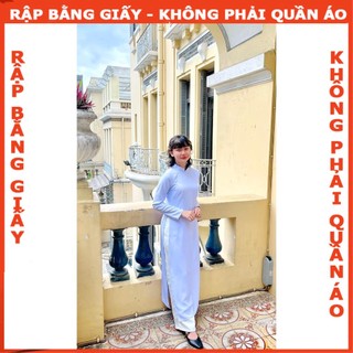 Rập giấy A0 may áo dài học sinh AD08 ( áo + quần)