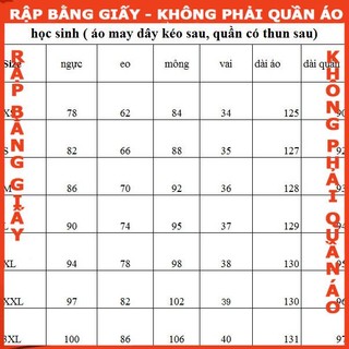 Rập giấy A0 may áo dài học sinh AD08 ( áo + quần)