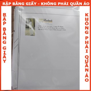 Rập giấy A0 may áo dài học sinh AD08 ( áo + quần)