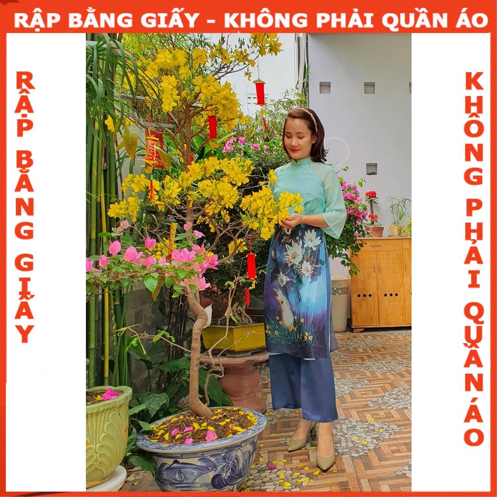 Rập giấy may áo dài tay loe AD05 -