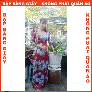 Rập giấy A0 áo dài người lớn mã AD28