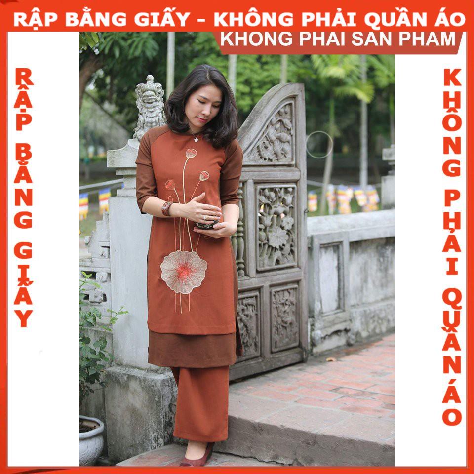 Rập giấy may bộ áo dài quần lưng thun AD20(BẢN VẼ)