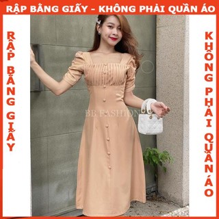 Rập giấy A0 mã 1265 - đầm tay phồng