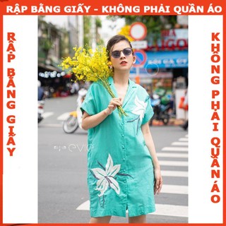 Rập giấy A0 mã 54 - đầm suông cổ ve