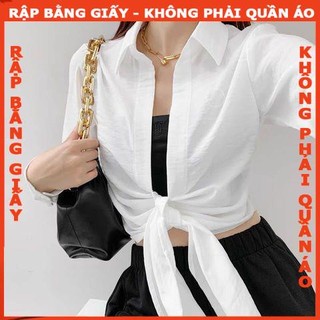 Rập Giấy A0 may áo sơ mi cột nơ mã 1134- (BẢN VẼ)