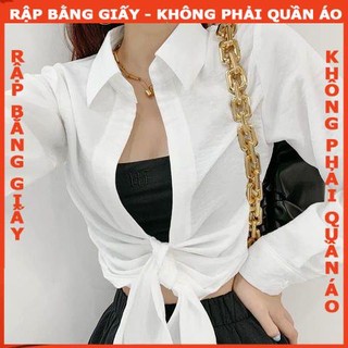 Rập Giấy A0 may áo sơ mi cột nơ mã 1134- (BẢN VẼ)