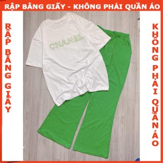 Rập giấy A0 quần loe thun mã 08