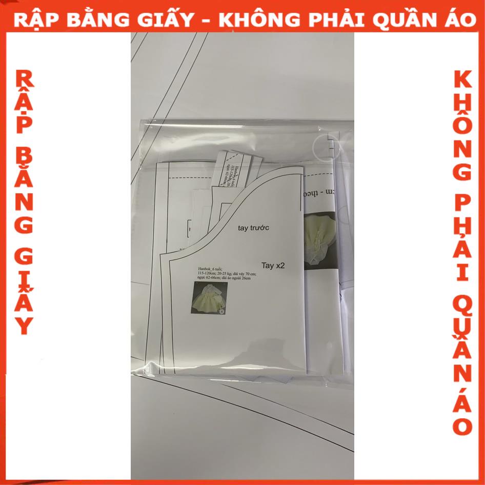 Rập giấy may hanbok bé mã R451