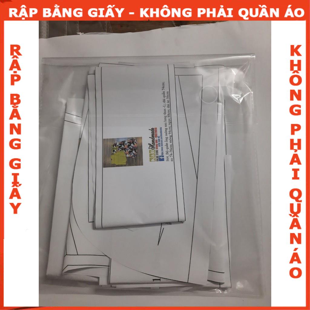 Rập bộ quần váy áo crotop - Rập giấy A0 in màu mã 564