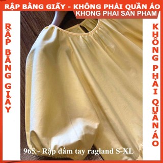 Rập giấy A0 đầm nữ mã 965