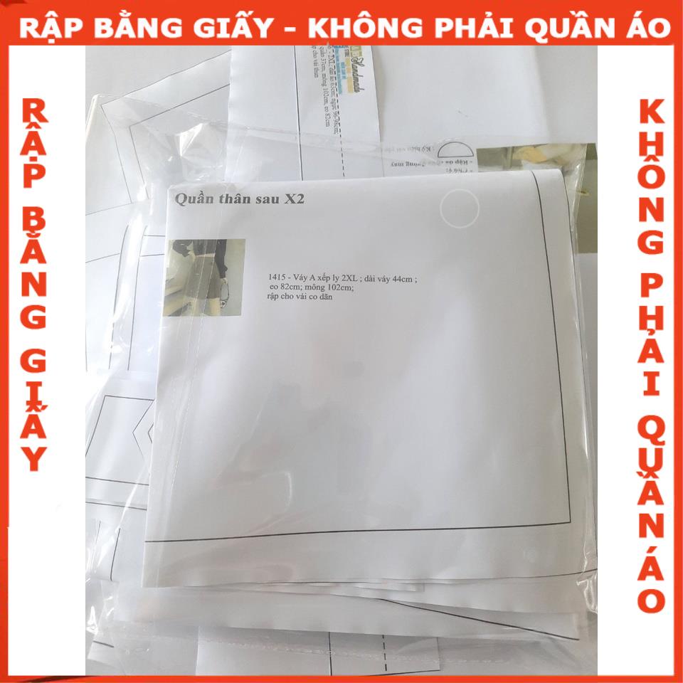 Rập giấy A0 mã 1415- chân váy