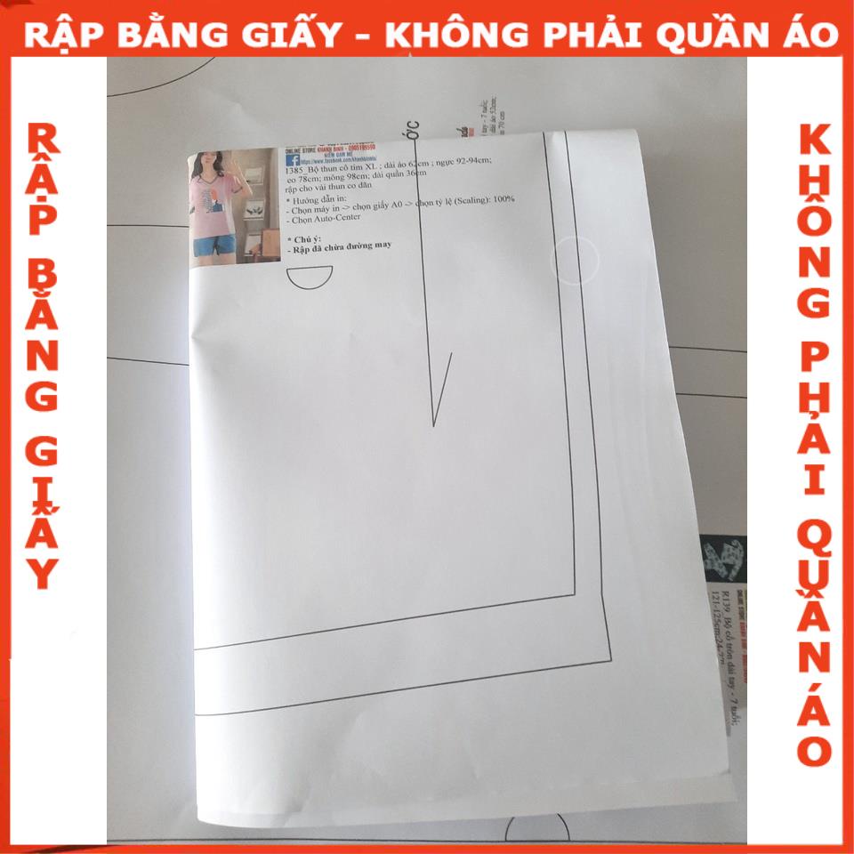Rập giấy A0 mã 1415- chân váy